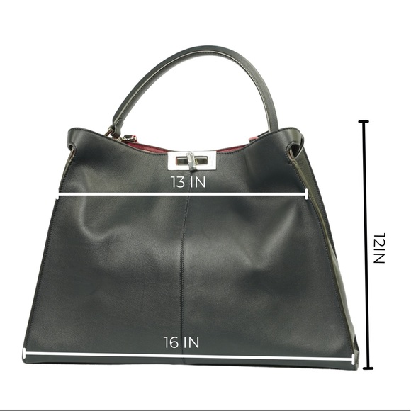 ‼️SOLD OUT ‼️AUTHENTIC! FENDI Peekaboo Shoulder Bag Leather - Picture 5 of 11